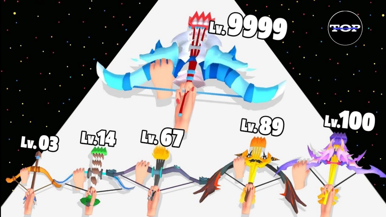 Merge Bow Smash - Level Up Bow Max Level Gameplay