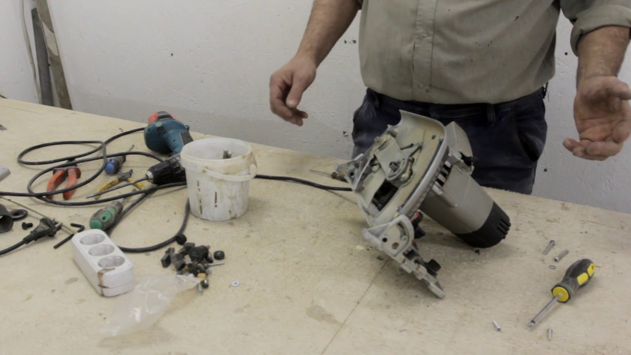 # Погружная пила ИНТЕРСКОЛ # Ремонт .