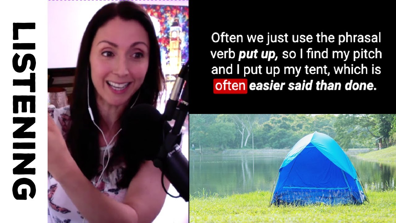 Listening and Reading Practice - British English Podcast (44. Camping, Glamping, and Guy Lines)