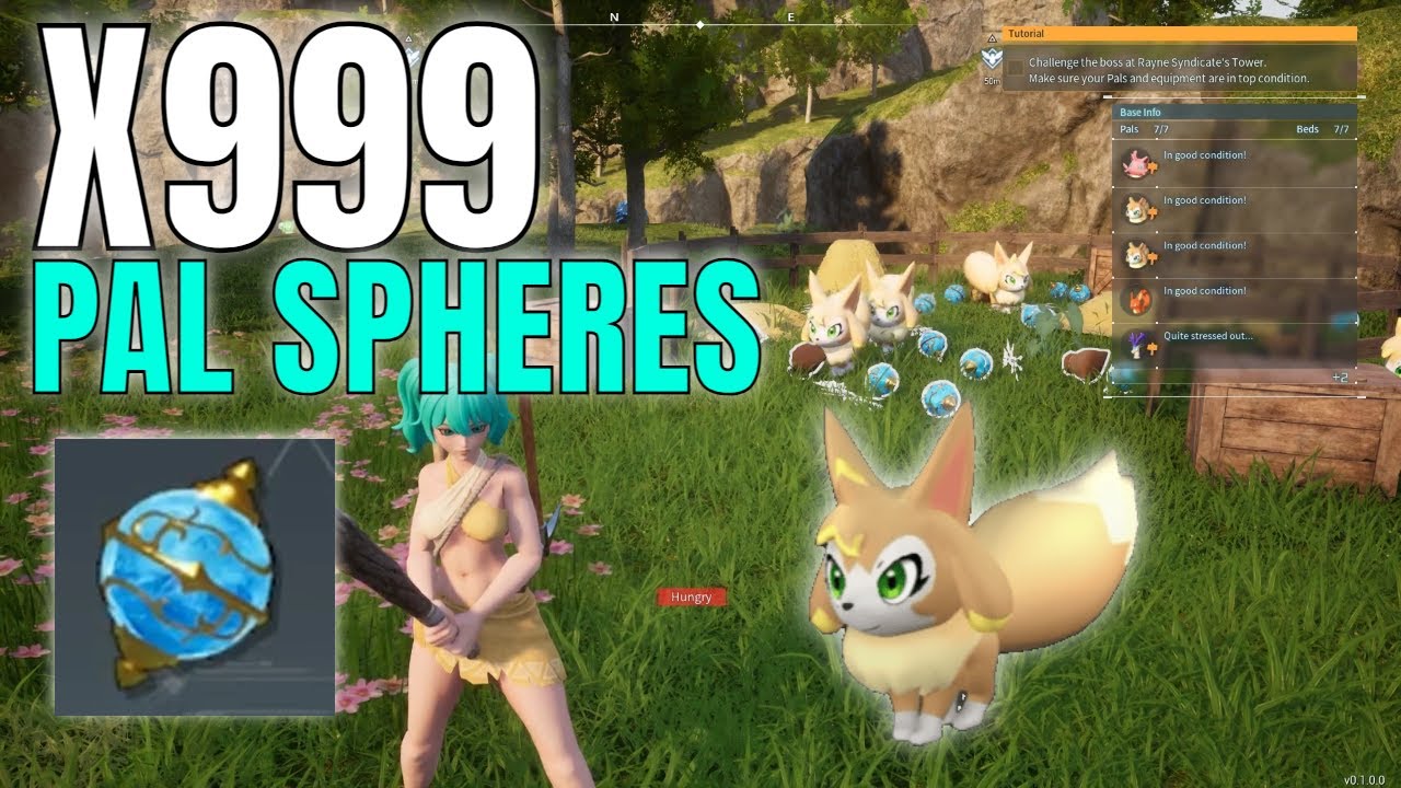PALWORLD | INFINITE PAL SPHERE FARM! COMPLETELY AFK & XP FARM! | EARLY GAME!