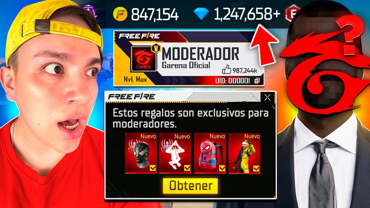 TODO ESTO TIENE LA CUENTA DEL MODERADOR DE GARENA en FREE FIRE😱!!