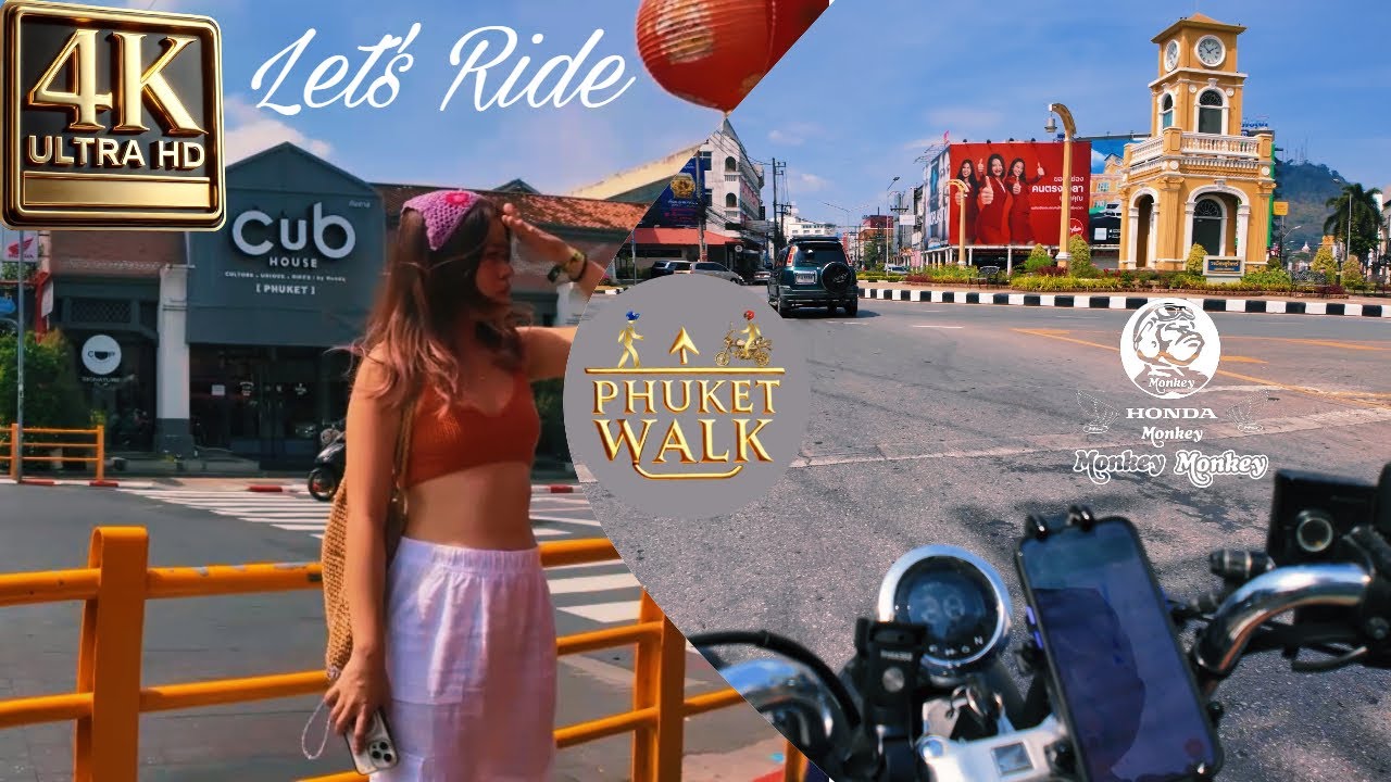 Phuket Walk: Old Town 4K | Ride & Beyond | Quick Stroll + Cruise Around Town + Bypass | DJI Pocket 3