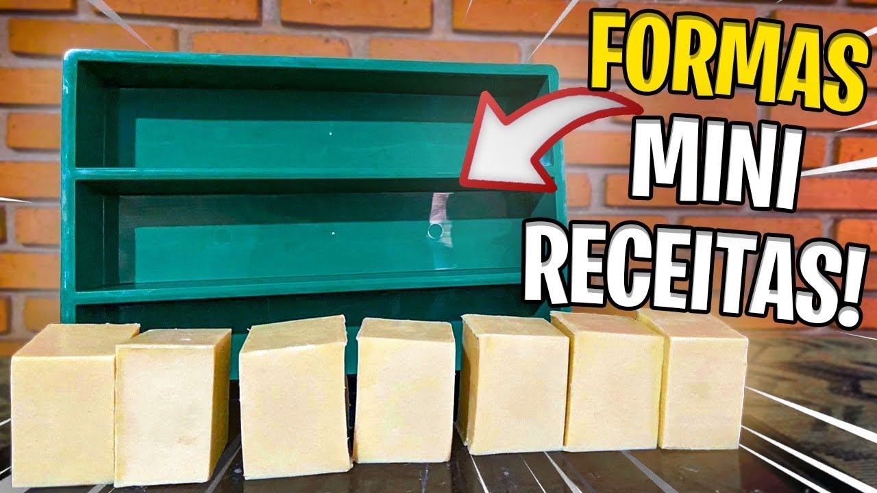 NOVAS FORMAS PARA MINI RECEITAS DE SABÃO! O melhor mini sabão