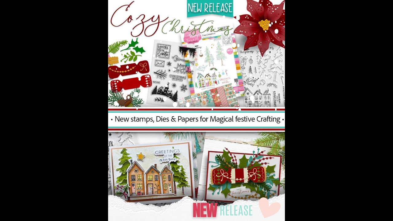 Cozy Christmas Release - Card making & Crafts Live with Polkadoodles (edited version)