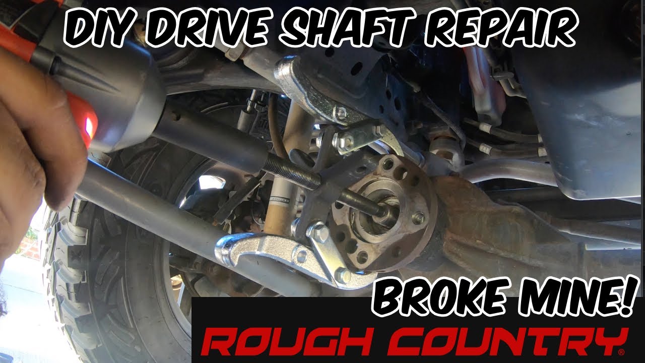 Jeep Wrangler JK Driveshaft Repair / Upgrade to Rough Country 1310 Front Driveshaft