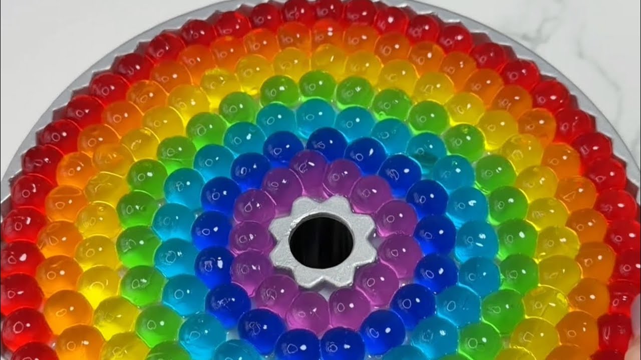 making a rainbow jelly cake🌈🌈🌈 #asmrsounds #jelly #jellycake #dessert #sweet  #rainbowjelly #asmr 