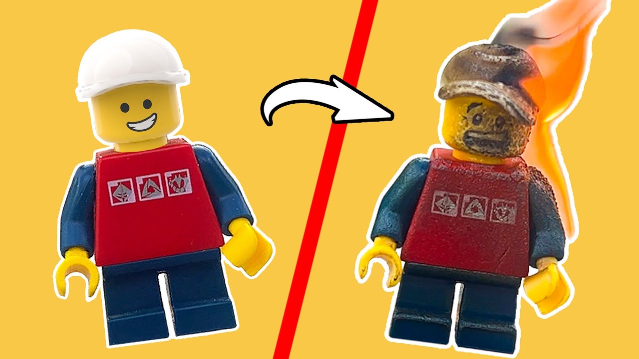 10 СПОСОБОВ УНИЧТОЖИТЬ LEGO МИНИФИГУРКУ