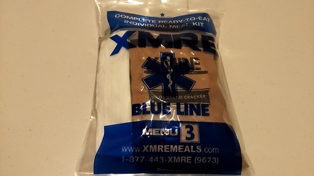 MRE review on an XMRE Blue line Menu 3