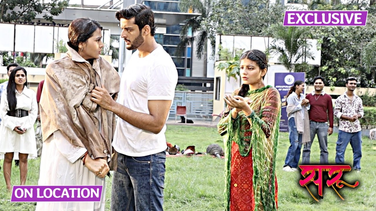 Saru | On Location | Ved Ka Anika Ke Sath Barish Me Romance, Jealous Hui Saru
