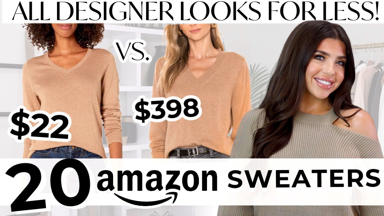 20 AMAZON SWEATERS  | *ALL* Designer Looks For Less | Amazon Fall Haul
