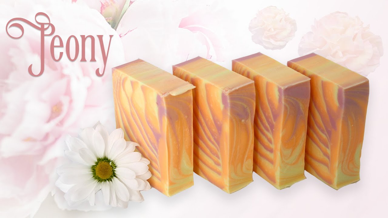 Peony (Gradient Tiger Swirl Cold Process Soap)