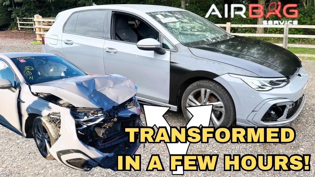REBUILDING A 2024 DESTROYED VW GOLF R LINE FROM COPART