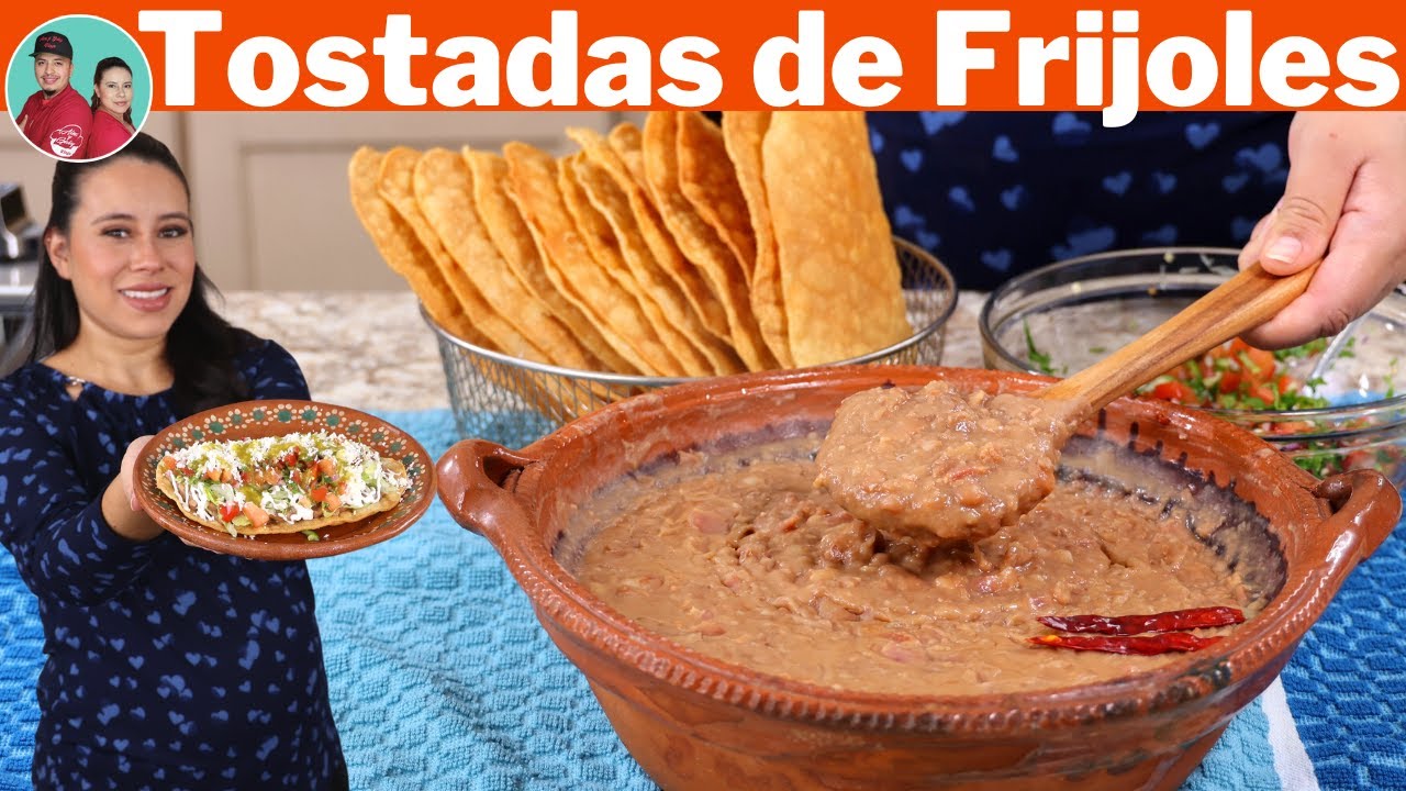 Para estas Tostadas el SECRETO esta en los FRIJOLES | Te Comparto mi Receta |