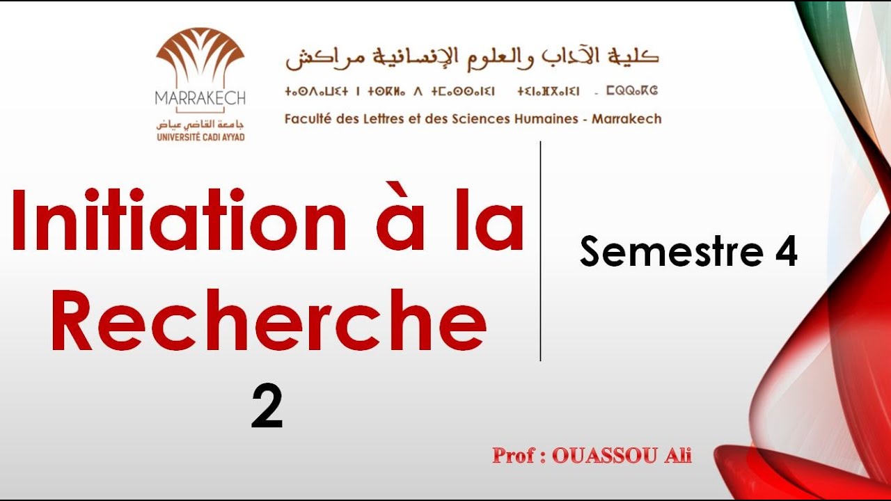 Initiation à la Recherche - Partie 2