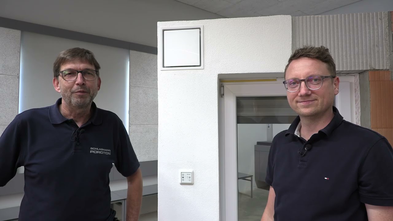 POROTON®-Lüftungslösung Aireco® - Dezentrale Wohnraumlüftung mit Wärmerückgewinnung.
