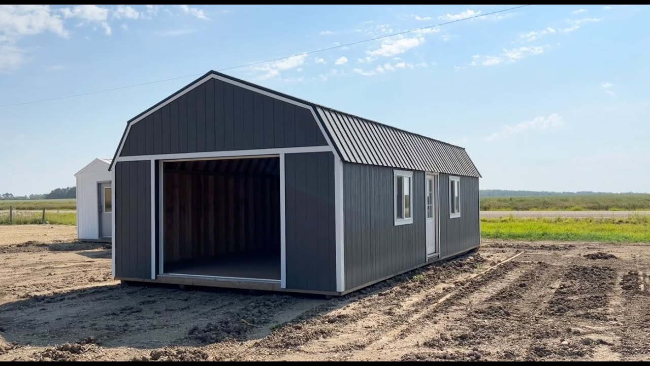 16x32ft Lofted Garage Storage Alberta Pre Fab KGH Buildings