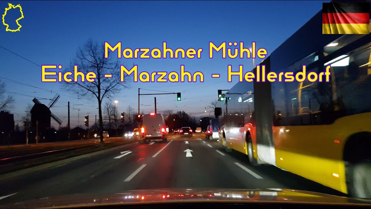 Germany - Berlin. Eiche - Hellersdorf. Landsberger Chaussee, Landsberger Allee, Marzahner Mühle.....