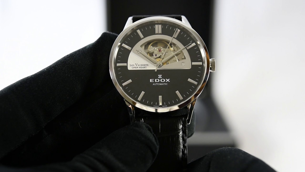 Edox Les Vauberts Open Heart Automatic 85014 3 NIN