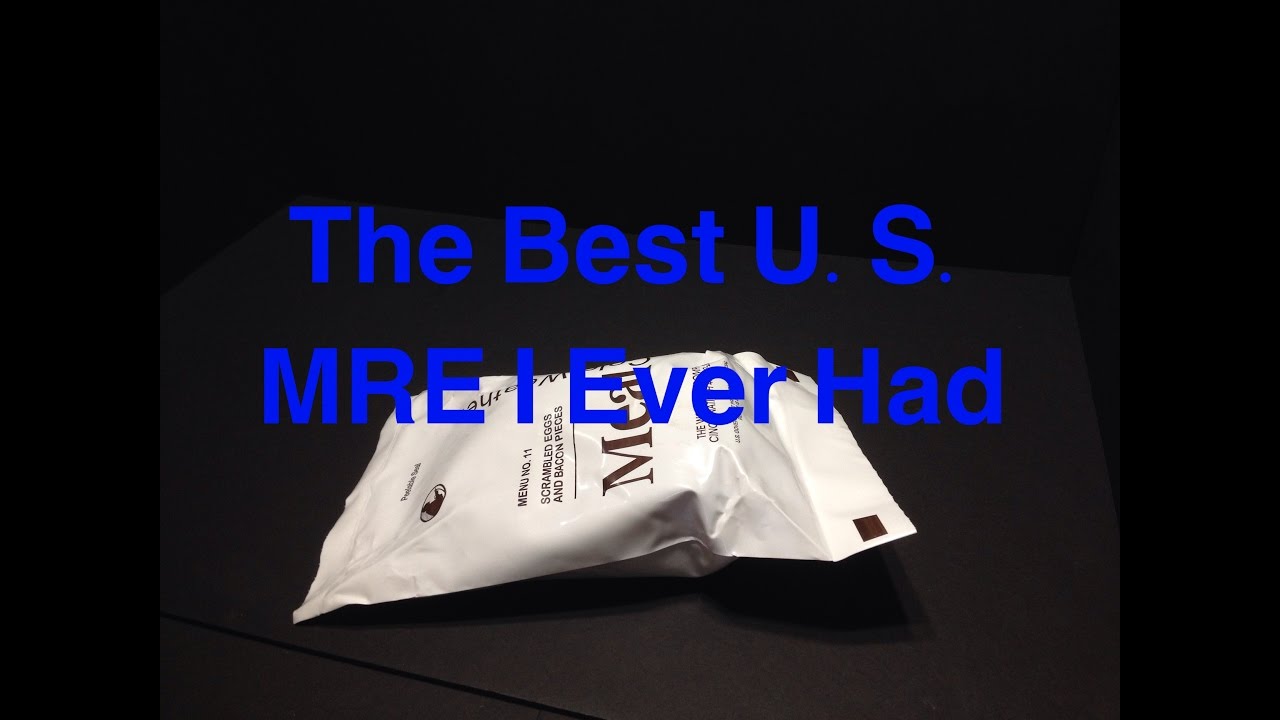 MRE Review 2014 MCW Military Meal Cold Weather Menu 11 Scrambled Eggs With Bacon