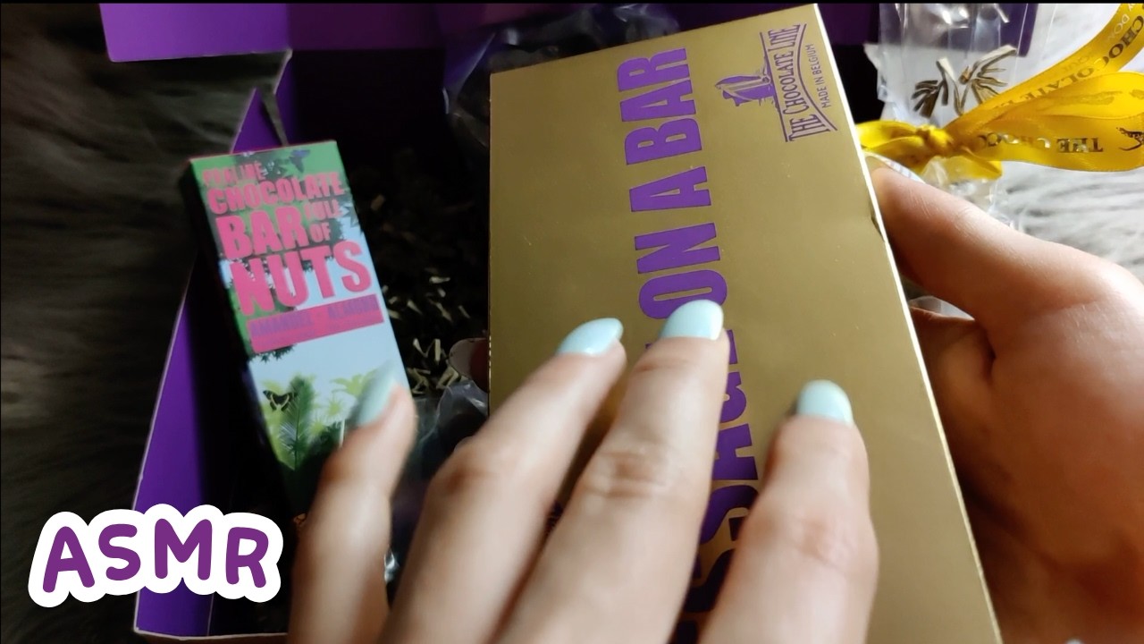ASMR a slow chocolate CANDY unboxing ✨puts you right to sleep 😴