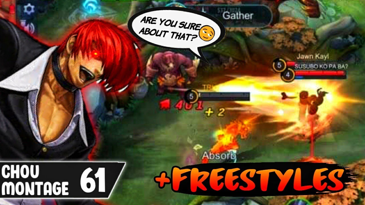 If Moonton Ever Nerfs CHOU, It’s Because Of This MONTAGE🔥 • FreeStyle Chou Montage iNSECTiON - 61