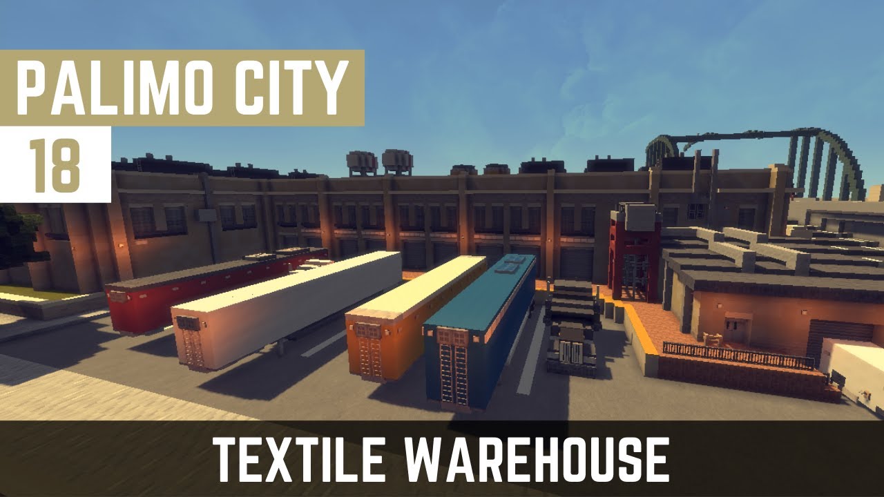 Minecraft Let’s Build A City Timelapse – E18 – Textile Warehouse – Old Quarter