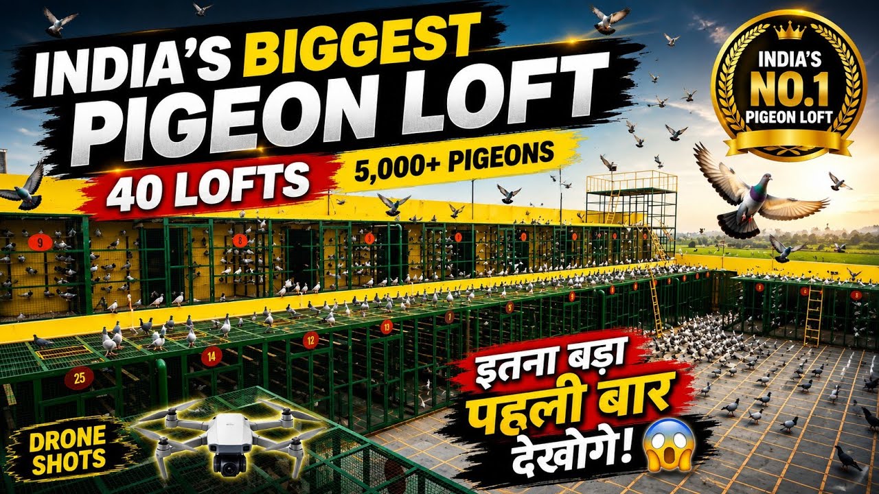 India's Biggest Pigeon Loft  |  ہندوستان کا سب سے بڑا کبوتر خانہ @Home Sanctuary