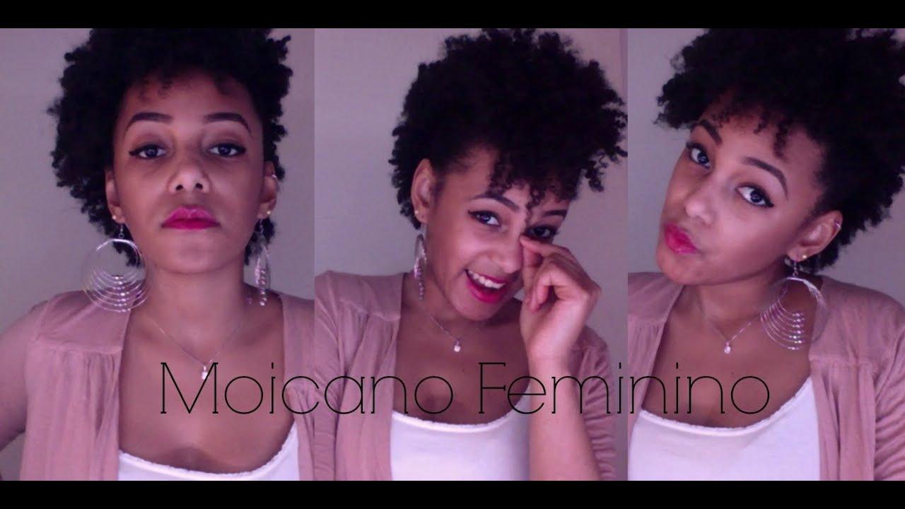 ♡Penteado Fácil: Moicano (cabelo crespo & cacheado)♡