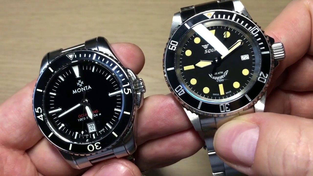 Monta Oceanking vs Squale Y1545 - Battle of the Divers