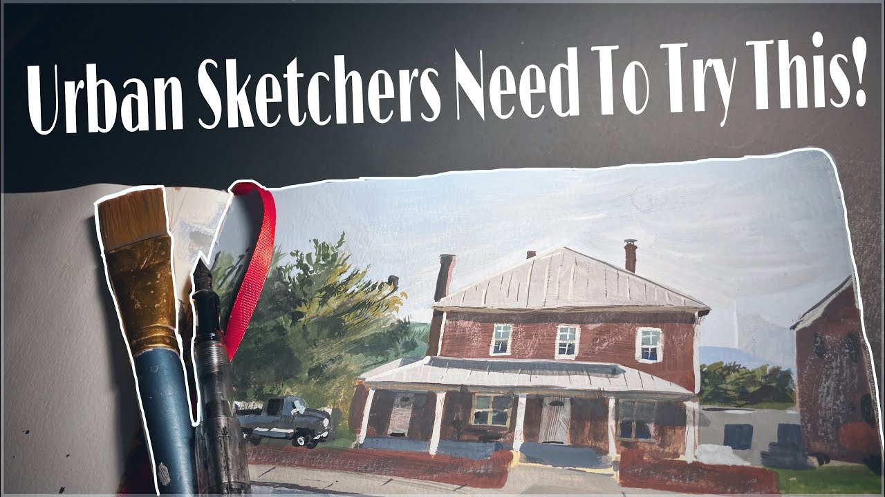The Most Underrated Urban Sketching Technique/Tool║2021 Urban Sketching