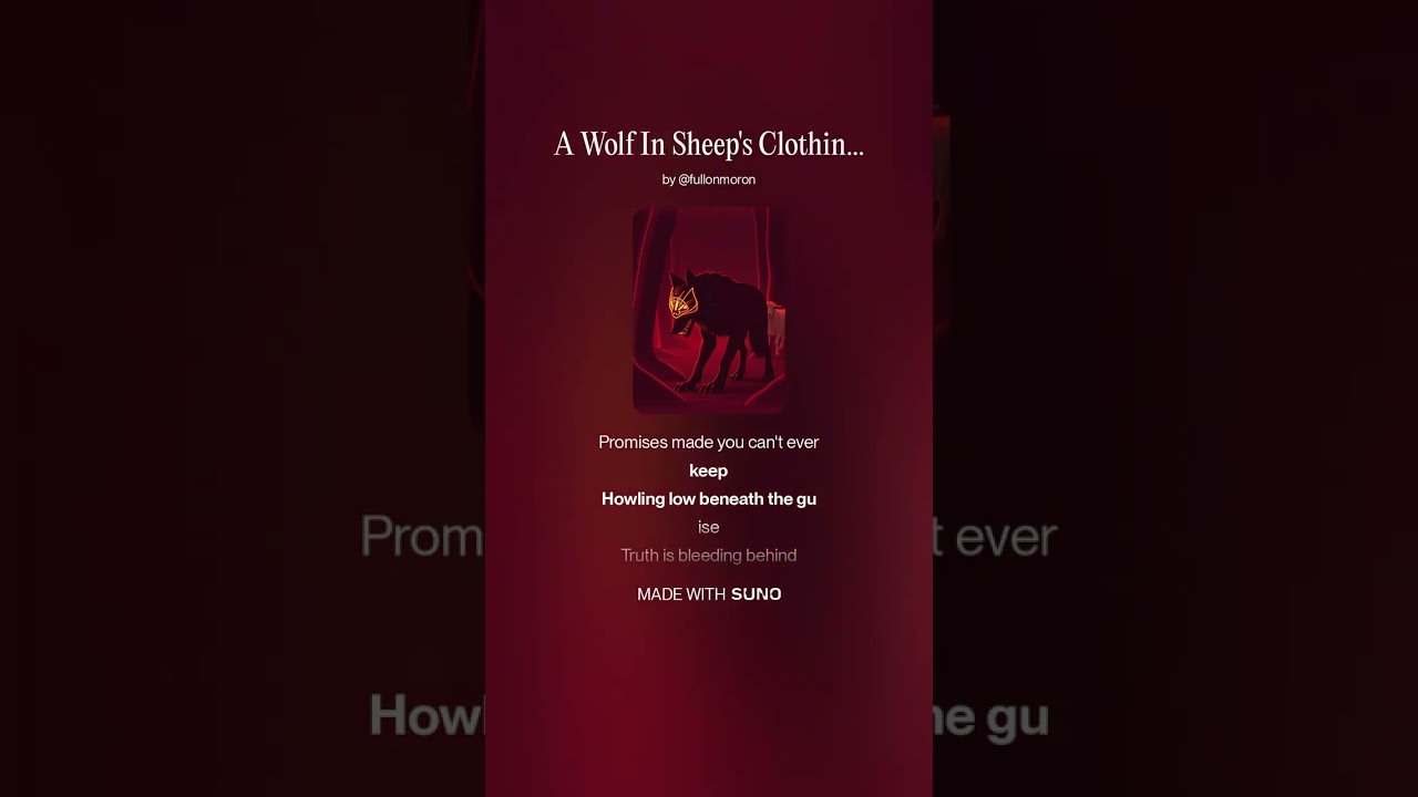 A Wolf In Sheep's Clothing
