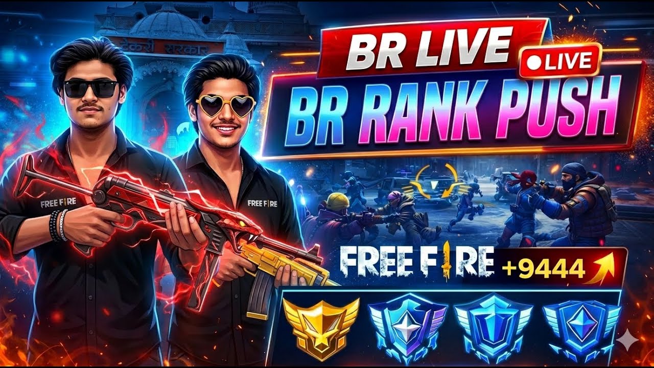🔴[Live] Day-01 NEW SEASON BR 😎 PUSH TO TOP 1 GRANDMASTER 😎👽 #fflive #nonstoplovestrim #shortlive