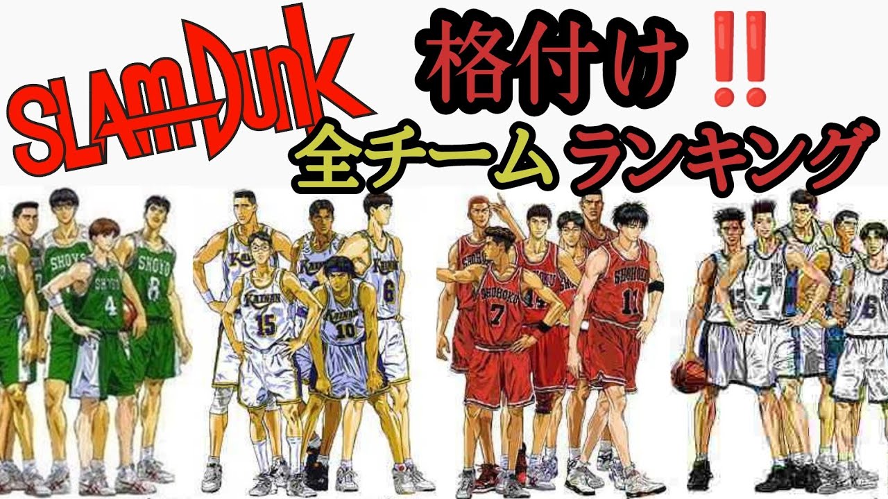 全登場チーム格付けランキング‼️スラダン最強の高校は❓TOP10を解説#スラムダンク #スラムダンク考察 #SLAM DUNK