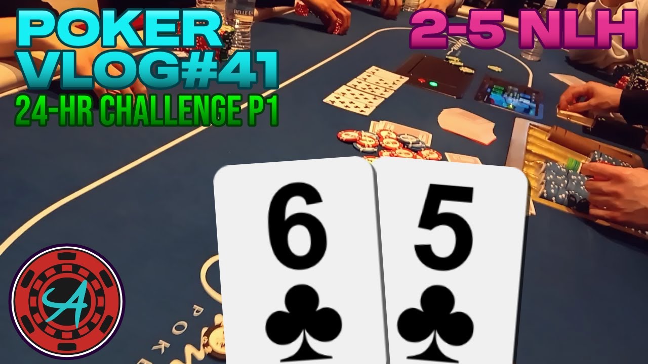 24 hour Poker Marathon Challenge! Poker in LV for 24 hours STRAIGHT pt. 1 | 2-5 NLH | Poker Vlog #41
