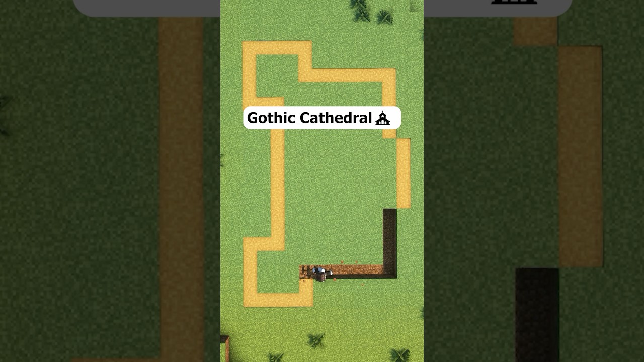 Gothic Cathedral ⛪️🎃 #minecraft #minecraftbuilding #minecrafttutorial #minecraftideas