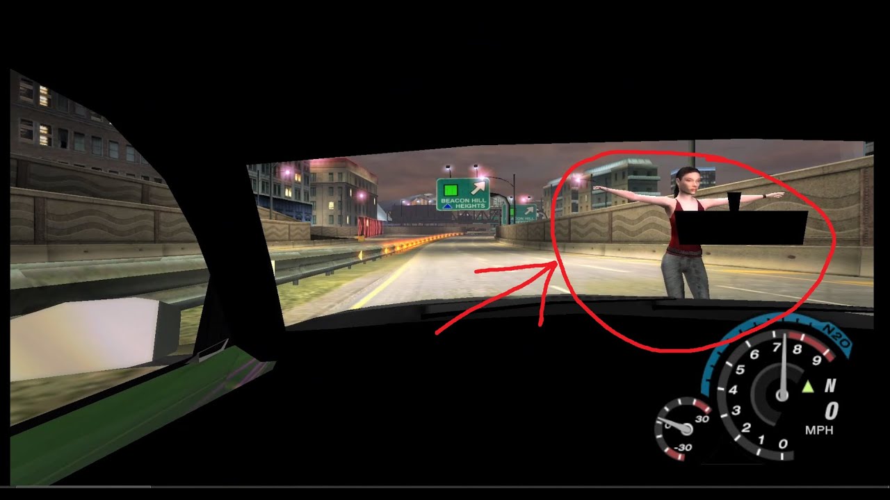 ACTUAL First Person (camera mod) in Need For Speed Underground 2 (NFSUG2) (Not Clickbait)