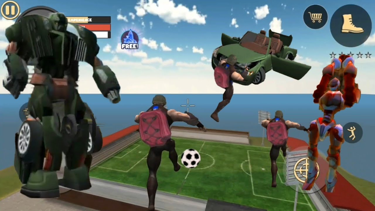 NEW UPDATE MAP TOUR ; Stadium & Big Boss #24 rope hero vice town ( by Naxeex LLC ) Android Gameplay
