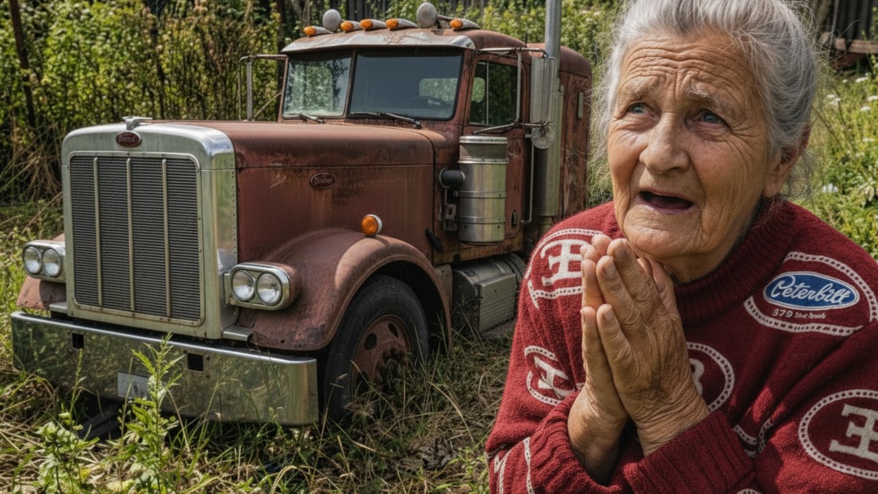 Old Lady Request Me to Restore Her Abandoned Peterbilt 379 Semi Truck From Trash To New