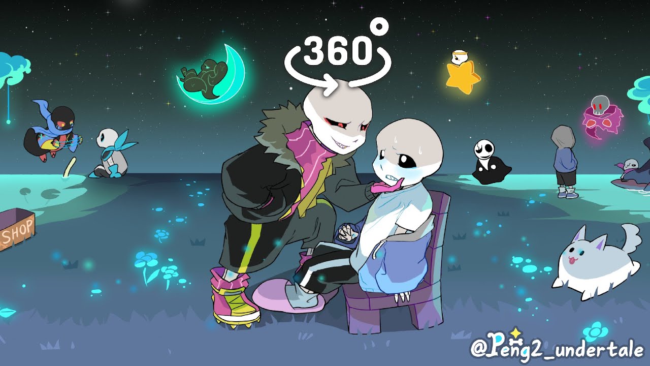 언더테일 360° VR(2160s) | undertale stargazing