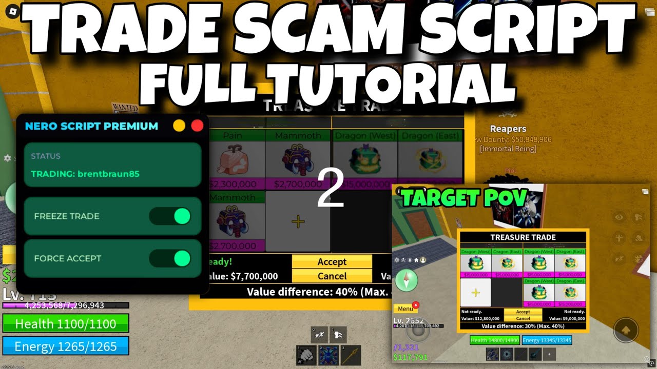 FULL TUTORIAL | TRADE SCAM SCRIPT | 🐉 EZ DRAGON FRUIT | BLOXFRUITS | 2026 