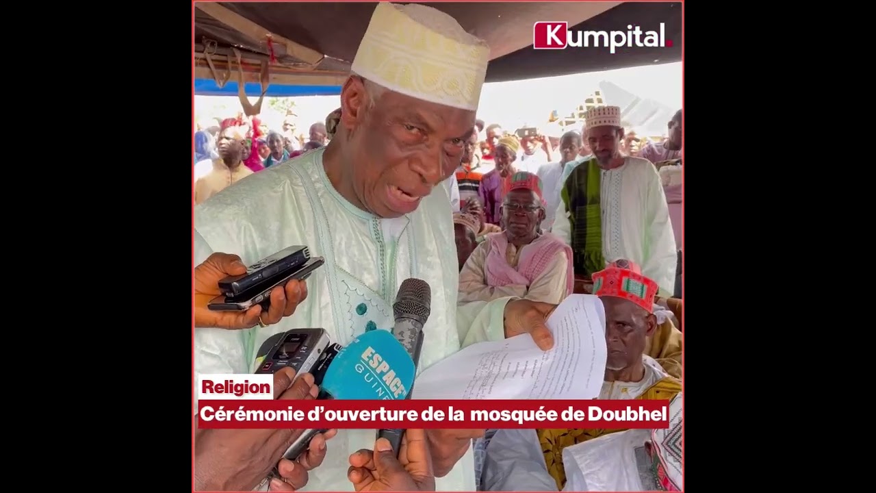 Cérémonie d'ouverture de la grande mosquée de Doubhel (Porédaka/Mamou)