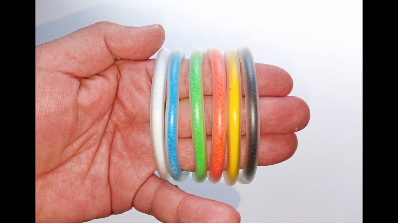 RECICLA TUBO DE GOMA y REALIZA UNAS PULSERAS DIVERTIDAS.