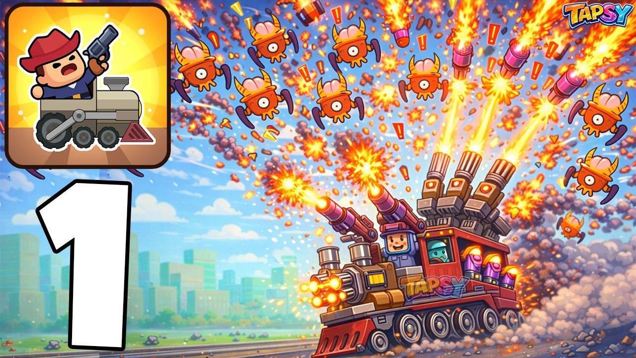 🚀Galactic Train Survivor Gameplay Walkthrough Part 1 - Space Train Adventure (Android,iOS)