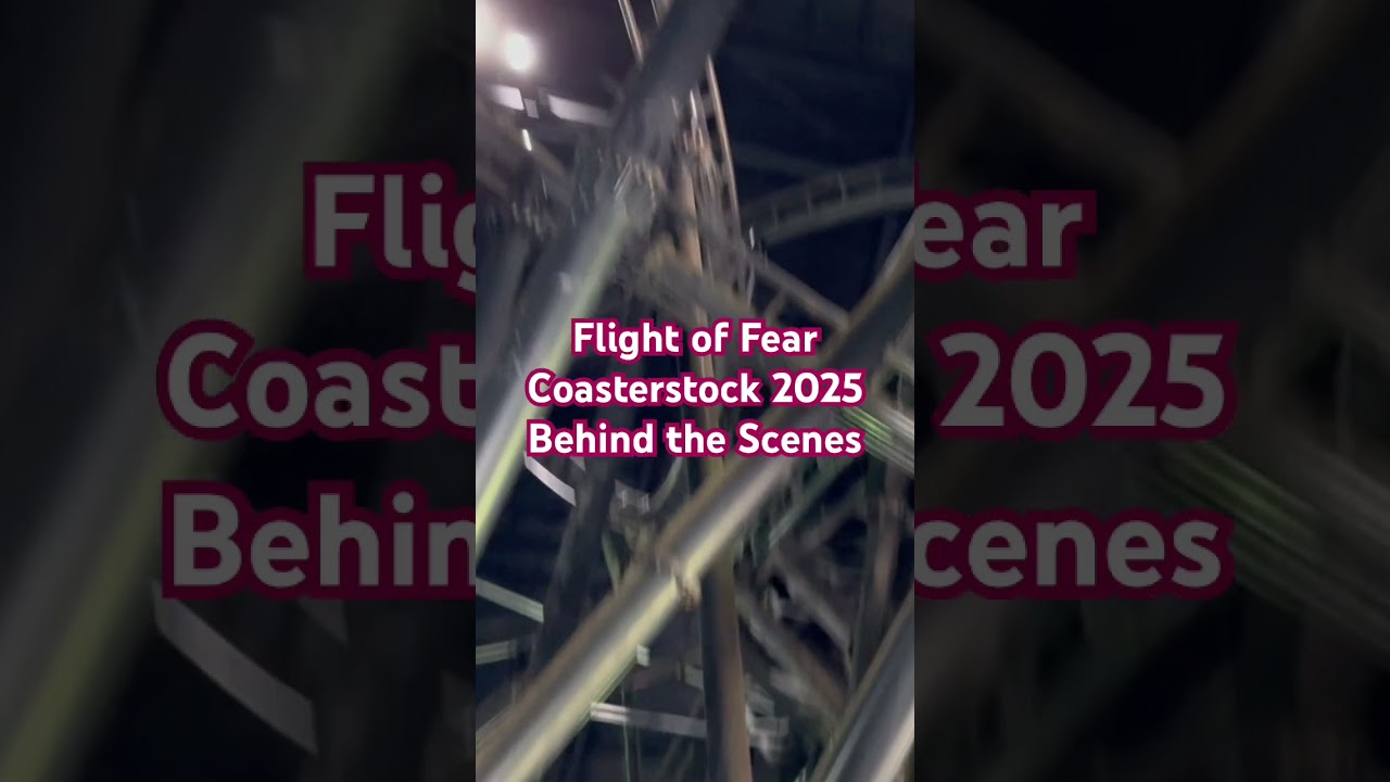 Flight of Fear Behind the Scenes at Kings Island Coasterstock 2025