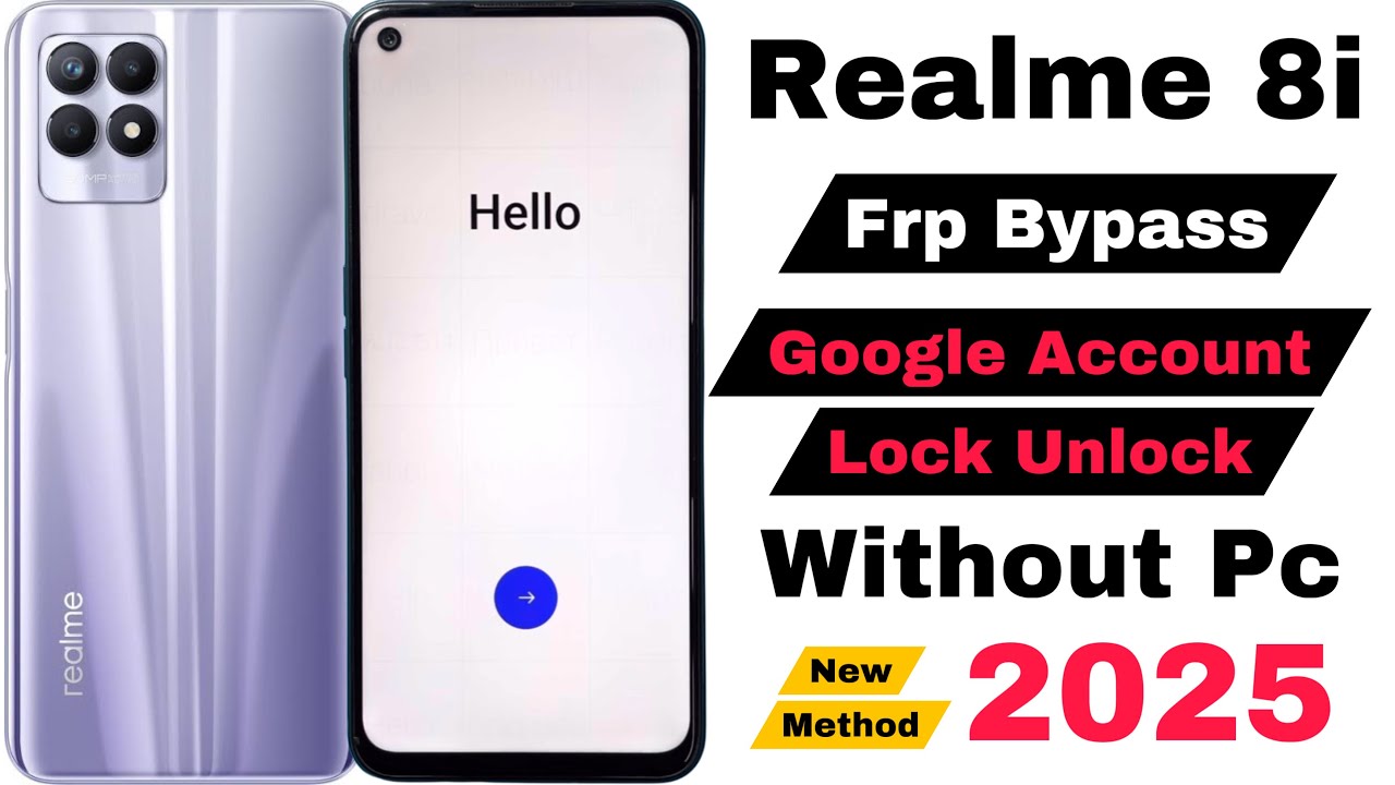 Realme 8i Frp Bypass | Without Pc | Google Account Lock Unlock - New Method 2025