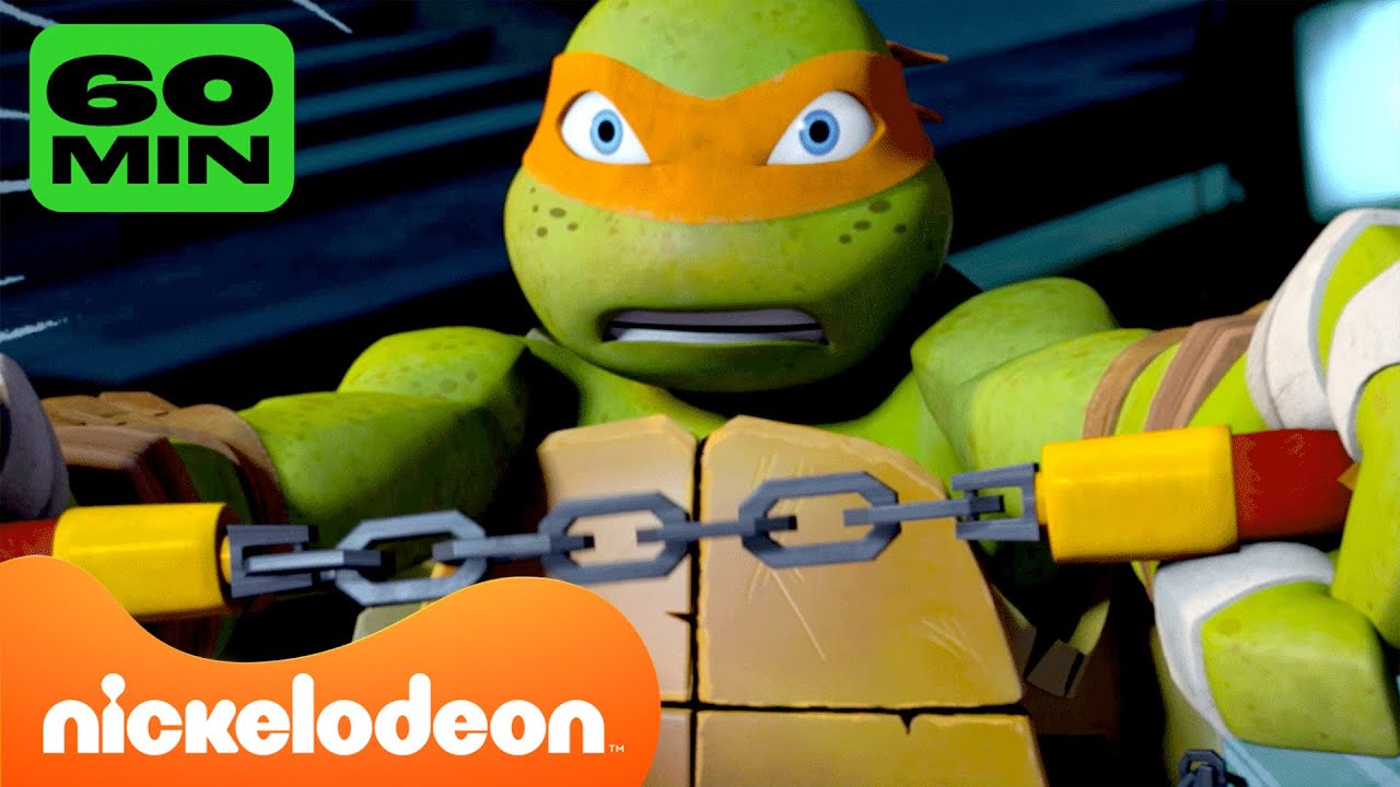 TMNT: Wojownicze Żółwie Ninja | 60 MINUT żartów i walk Mikeya! 💥 | Nickelodeon Polska