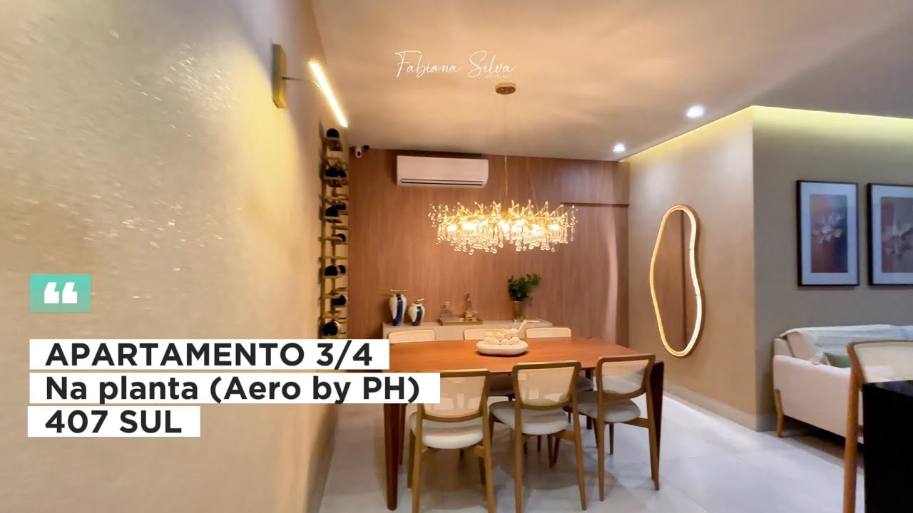 Apartamento com 3/4 a venda na planta na 407 sul em Palmas, Tocantins.
