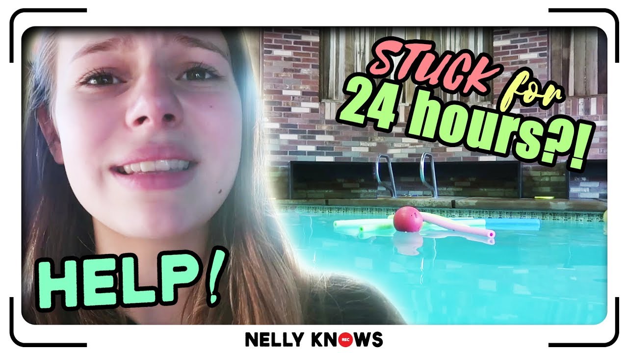 24 HOURS Locked In a Swimming POOL!!