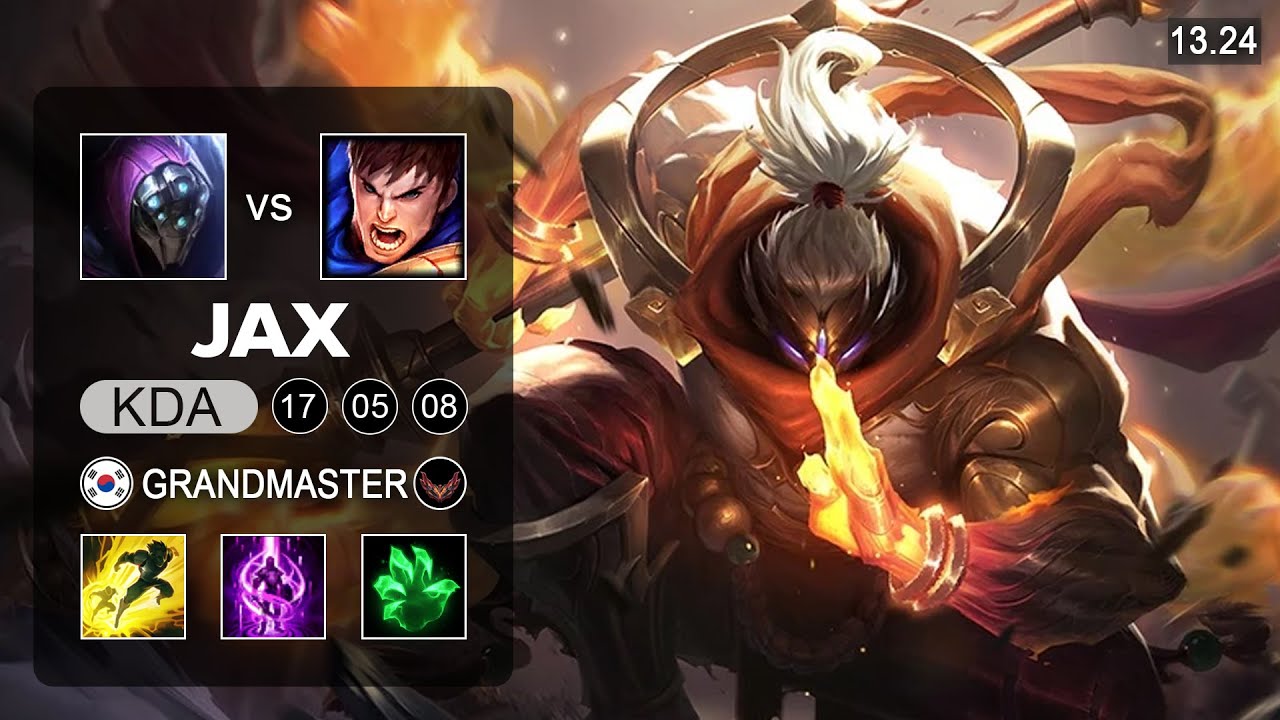 Bin Jax vs Garen Top - KR Grandmaster - Patch 13.24 Season 13