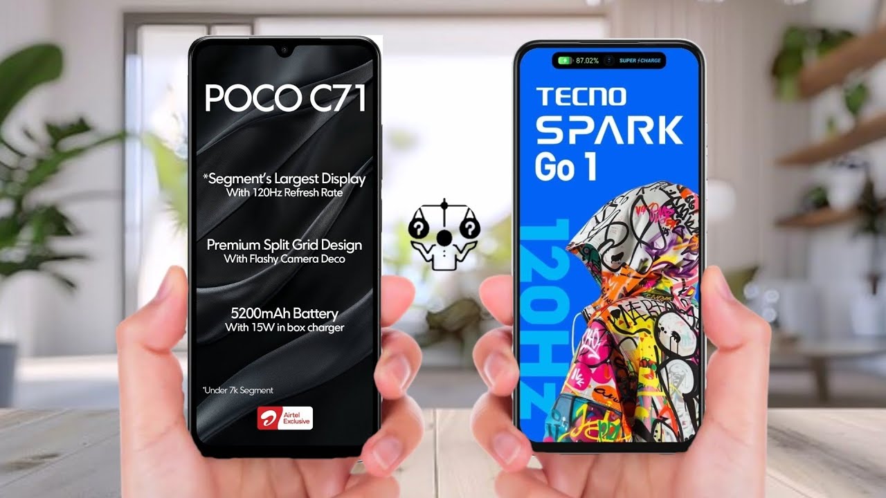 POCO C71 4G Vs Tecno Spark Go 1